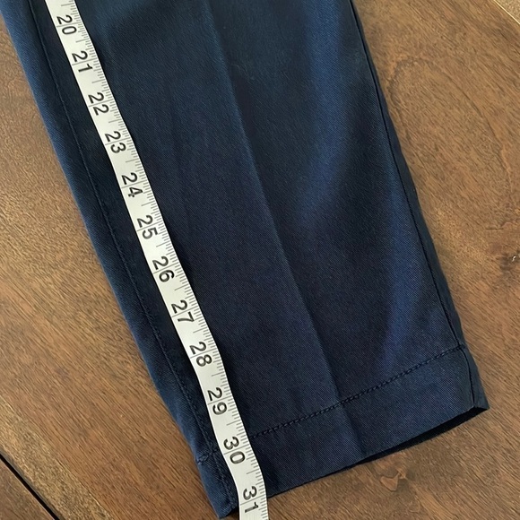NWT GAP Navy Blue High Waisted LYOCELL Blend Pants Sz. 6 TALL 31” Inseam - Picture 13 of 16
